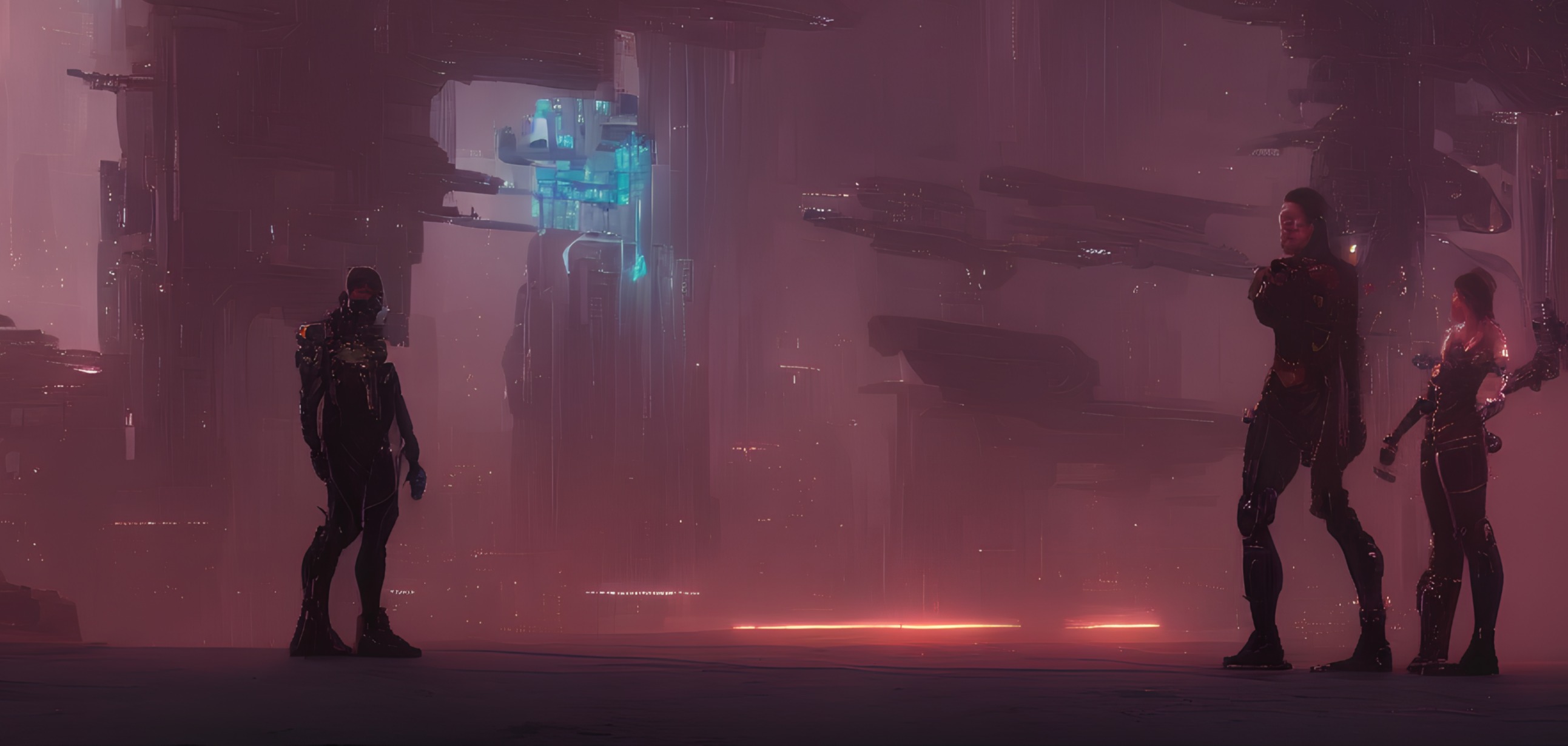 Ilustración de ciencia ficción — mundos futuristas y androides