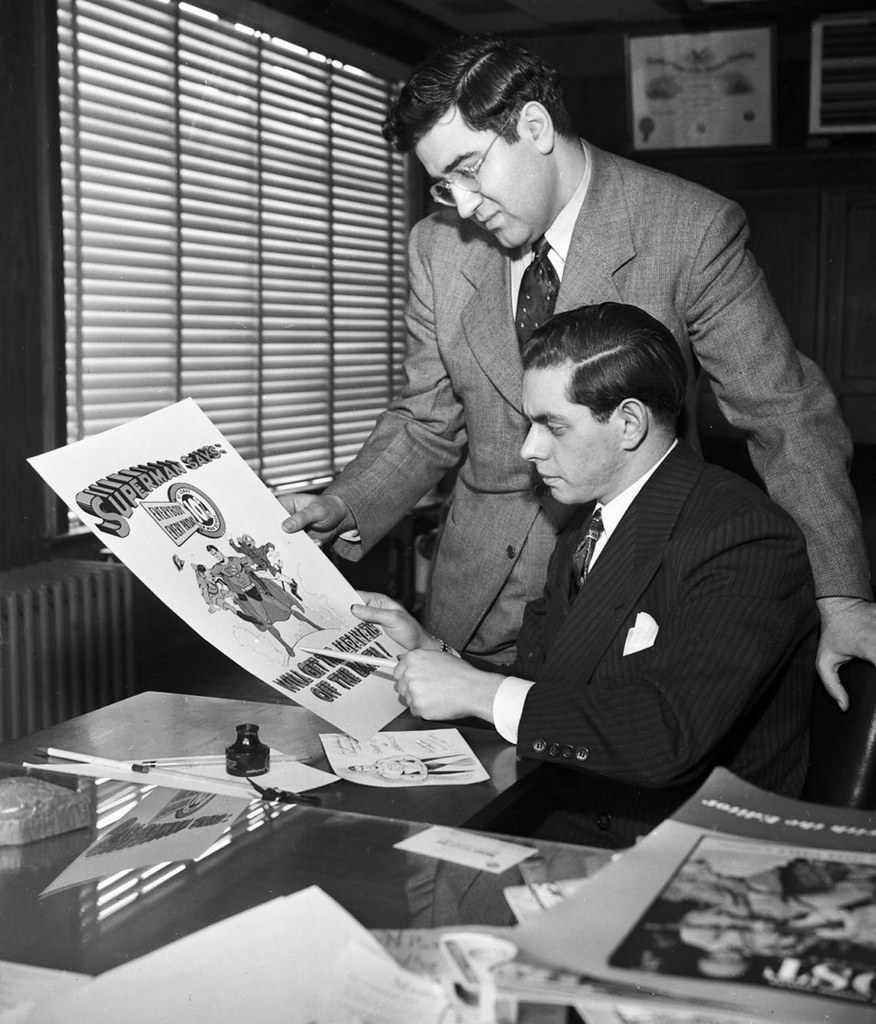 Jerry Siegel y Joe Shuster, creadores de Superman, en Cleveland 1938